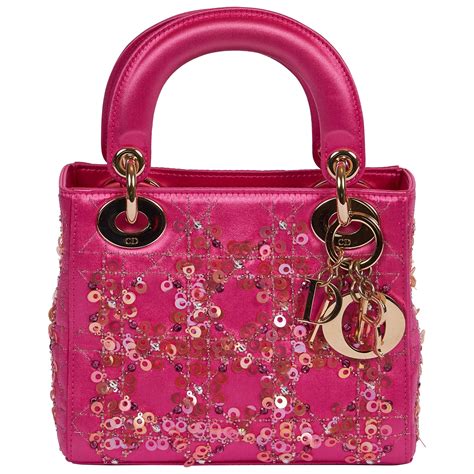 dior pink bag lady bag vintage